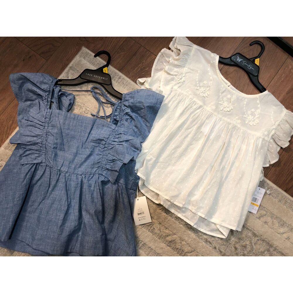 Woman's Large Babydoll Style Shirt Bundle New